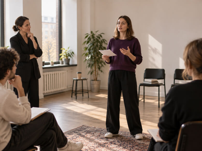 Мотивационная речь и итоговое выступление